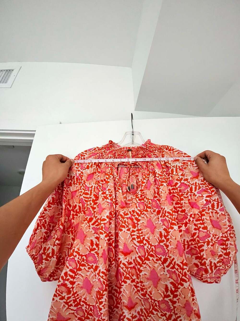 Free People Willow Smocked Balloon Sleeve Floral Blouse - Picture 4 of 6